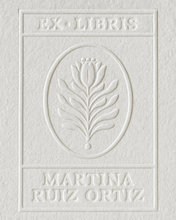 Cargar imagen en el visor de la galería, Ex-libris en seco - Modelo floral