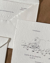 Load image into Gallery viewer, Invitaciones Artesanales Personalizadas | Impresas en Papel Hecho a Mano