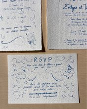 Load image into Gallery viewer, Invitaciones Artesanales Personalizadas | Impresas en Papel Hecho a Mano