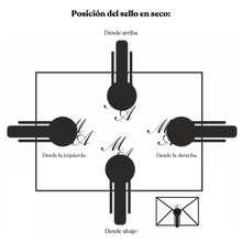Cargar imagen en el visor de la galería, Sello en seco - Modelo Monograma