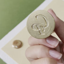 Load and play video in Gallery viewer, Wax seal stamp with initials