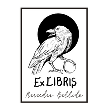Cargar imagen en el visor de la galería, Ex-libris Cuervo de Mercedes Bellido