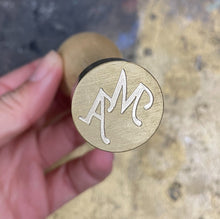 Load image into Gallery viewer, Wax seal stamp with initials