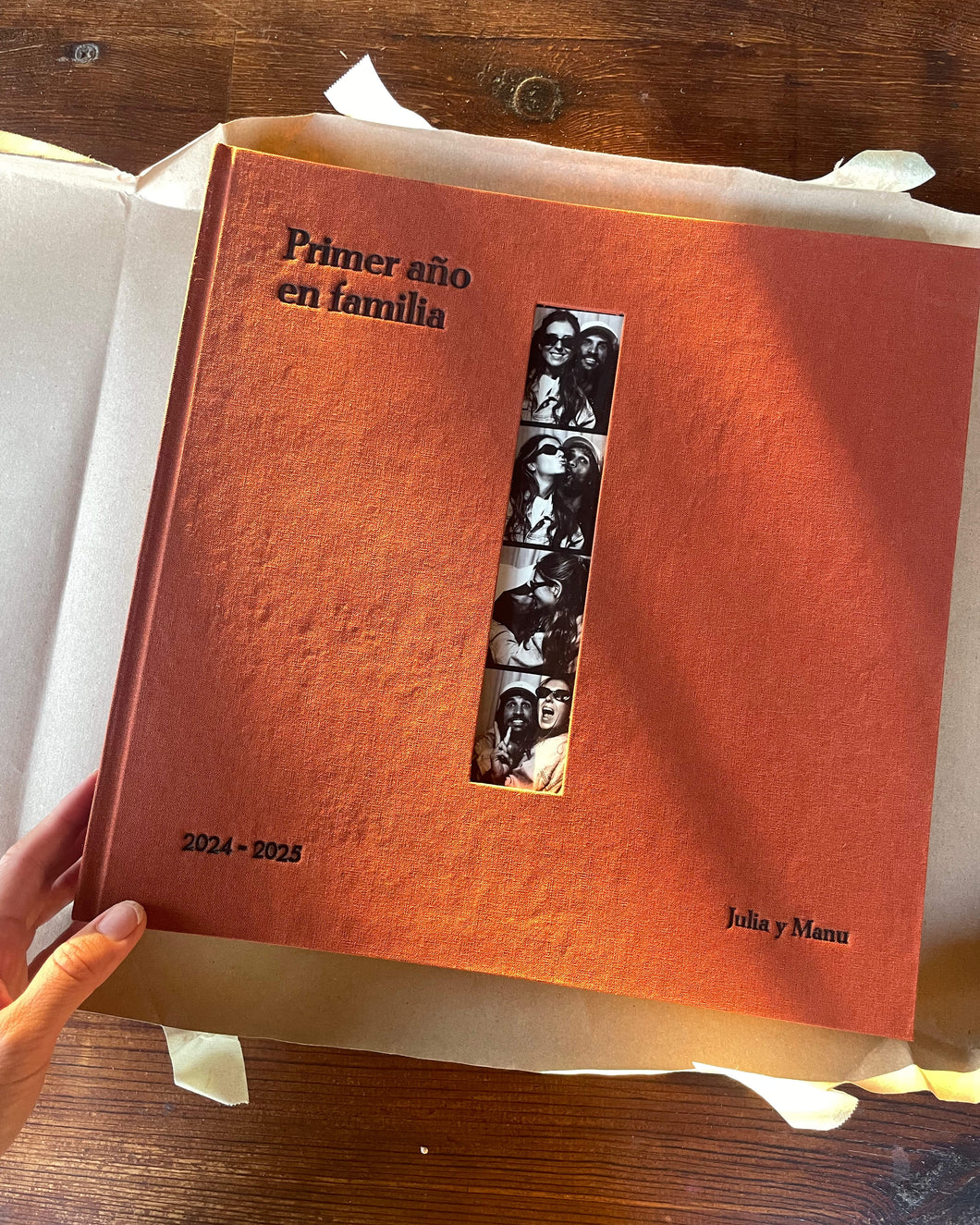 Álbum de fotos artesanal