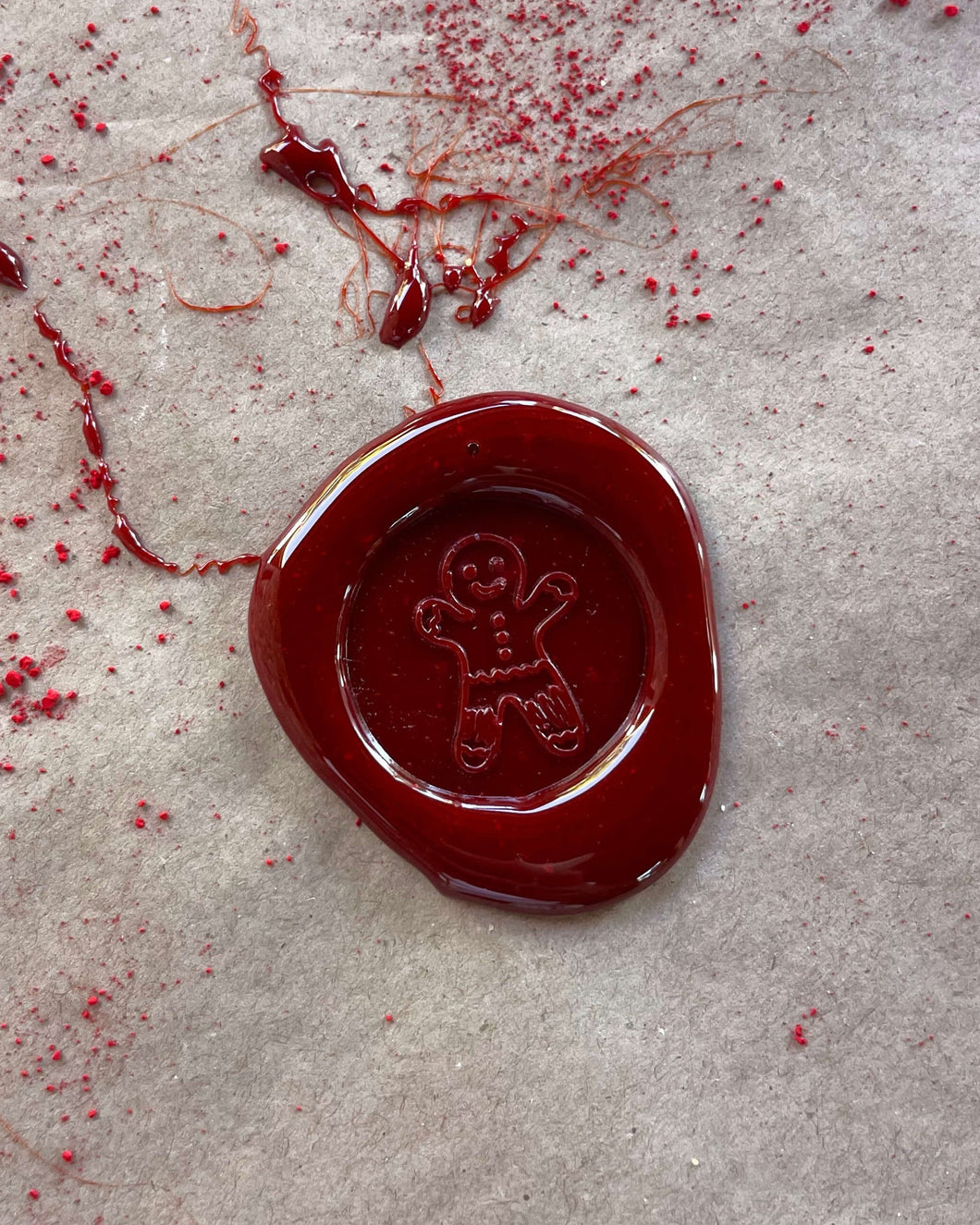 Sello de lacre galleta jengibre