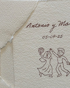 Sello de Caucho Personalizado | Para Tarjetones de Boda