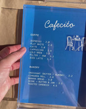 Cargar y reproducir el video en el visor de la galería, Menú metacrilato
